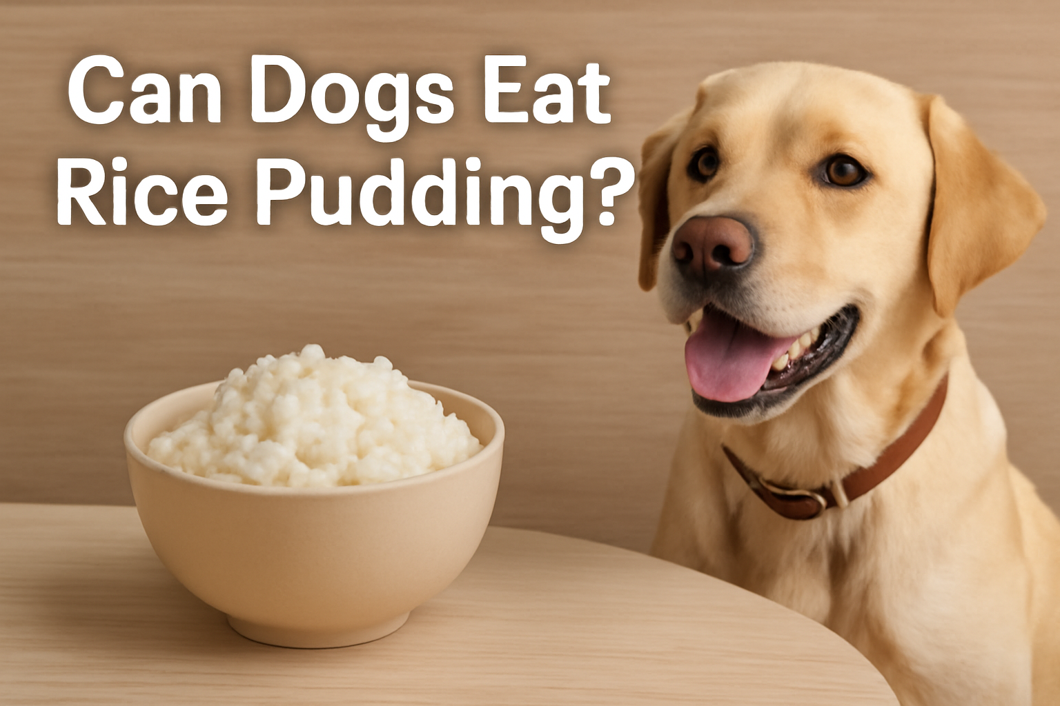Can Dogs Eat Rice Pudding