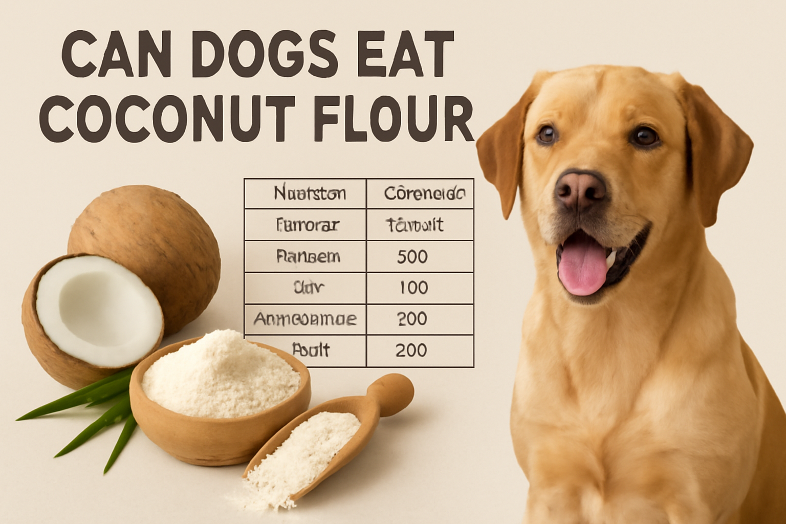 Can Dogs Eat Coconut Flour